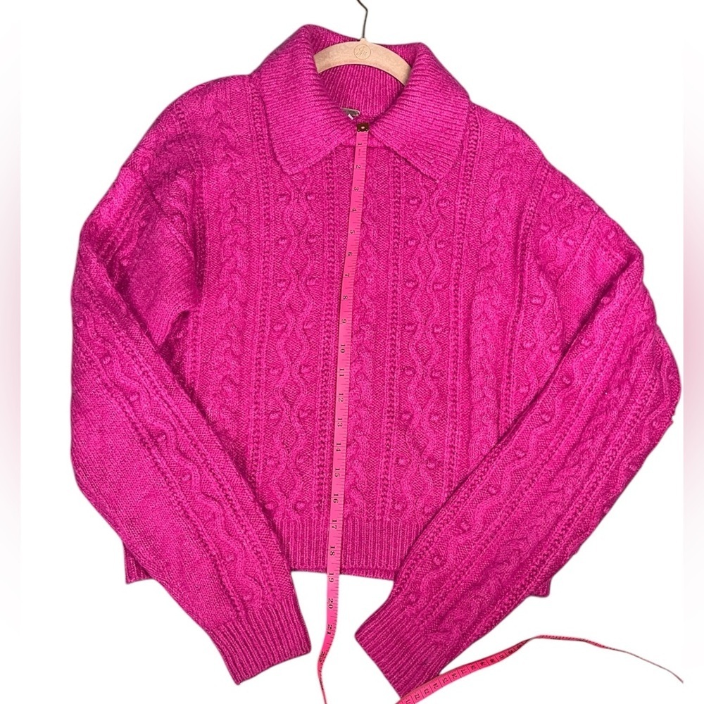 Free People Every Cloud Pullover in Fuchsia Fizz Size Small - Picture 7 of 8